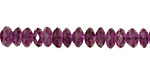 Amethyst Faceted Rondelle 3-4x8mm
