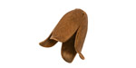 Vintaj Natural Brass Magnolia Leaf Bead Cap 18x14mm
