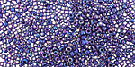 TOHO Opaque Rainbow Navy Blue Round 11/0 Seed Bead