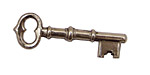 Stampt Antique Pewter (plated) Skeleton Key 42x13mm