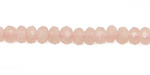 Rose Quartz Faceted Rondelle 6mm