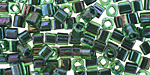 TOHO Rainbow Peridot (with Opaque Green Lining) Cube 4mm Seed Bead