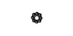 TierraCast Gunmetal Large Hole Beaded Heishi 2x8mm