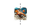 Grace Lampwork Romantic Isle Waves Pillow 15mm