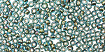 TOHO Rainbow Aqua (with Gold Lining) Round 8/0 Seed Bead