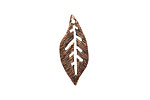 Ezel Findings Antique Copper (plated) Palm Leaf 10x24mm