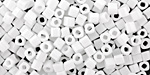 TOHO Opaque White Cube 3mm Seed Bead
