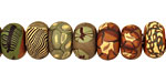Humble Beads Polymer Clay Trellis Disk 7x12-13mm