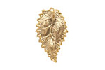 Ezel Findings Gold (plated) Sesae Leaf 16x27mm