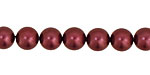 Raspberry Shell Pearl Round 8mm