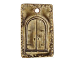 Earthenwood Studio Ceramic Rustic Door Pendant 22x37mm