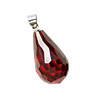 Salsa Faceted Teardrop w/ hook 12x20mm