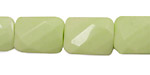Lemon Chrysoprase Faceted Twisted Pillow 18x13mm