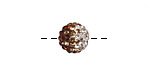 Topaz/Crystal Ombre Pave Round 10mm