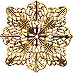 Stampt Antique Gold (plated) Filigree Compass Rose 48mm