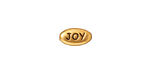 TierraCast Antique Gold (plated) Joy Word Bead 11x6mm