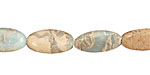 Impression Jasper Flat Slender Oval 18x9mm