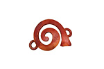 Patricia Healey Copper Left Wide Spiral Link 23x16mm