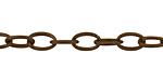 Vintaj Natural Brass Etched Oval Cable Chain
