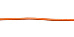 Orange Round Leather Cord 1.5mm
