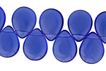 Czech Glass Sapphire Teardrop 12x16mm
