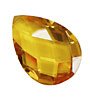 Sunshine Faceted Flat Teardrop 22x30mm