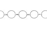 Silver (plated) Linked Ring Chain