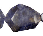 Dumortierite Faceted Flat Slab 35-45x25-35mm