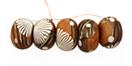 Humble Beads Polymer Clay Gold Branch Disk 8-9x12-13mm