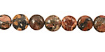Leopardskin Jasper Puff Coin 8-9mm