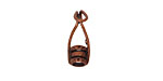 Antique Copper (plated) Hook & Eye Crimp Clasp 16x5mm (hook), 13x5mm (eye)