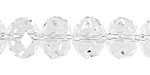 Clear Crystal Faceted Rondelle 14mm