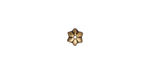 TierraCast Antique Gold (plated) Talavera Star Bead Cap 6mm