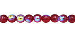 Czech Glass Garnet AB Round 6mm