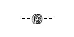 Rustic Charms Sterling Silver Small Round 7mm