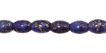 Blue Pyrite Quartz Rice 10x7mm