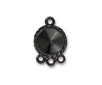 TierraCast Gunmetal Twisted Round Frame 1-3 Link 24x16mm
