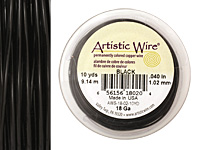 Artistic Wire Black 18 gauge, 10 yards