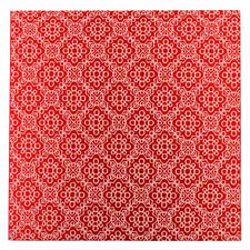 Lillypilly Red Doily Anodized Aluminum Sheet 3"x3", 24 gauge
