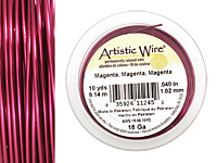 Artistic Wire Magenta 18 gauge, 10 yards