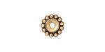 TierraCast Antique Gold (plated) Large Hole Beaded Heishi 2x11mm