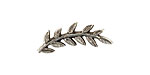 Nunn Design Antique Silver Left Leaf Toggle Bar 26x8mm