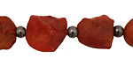 Carnelian (matte) Nugget 9-20x9-15mm