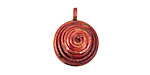 Patricia Healey Copper Spiral/Grooved Coin Charm 15x20mm