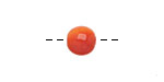 Tagua Nut Orange Round 9mm