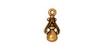 TierraCast Antique Gold (plated) Imperial Charm 8x16mm