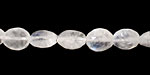 Moonstone (rainbow) Faceted Flat Oval 6-9x5-6mm