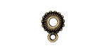 TierraCast Antique Brass (plated) Beaded Crown Euro Bail 7x15mm