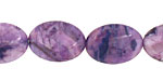 Purple Wave Agate Flat Oval 18x13mm
