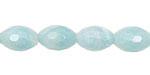 Amazonite Faceted Rice 12x8mm